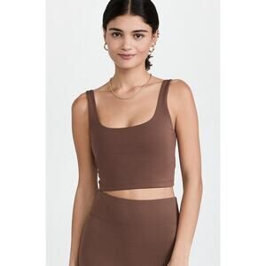 All Access Tempo Cropped Top in Cappuccino Small